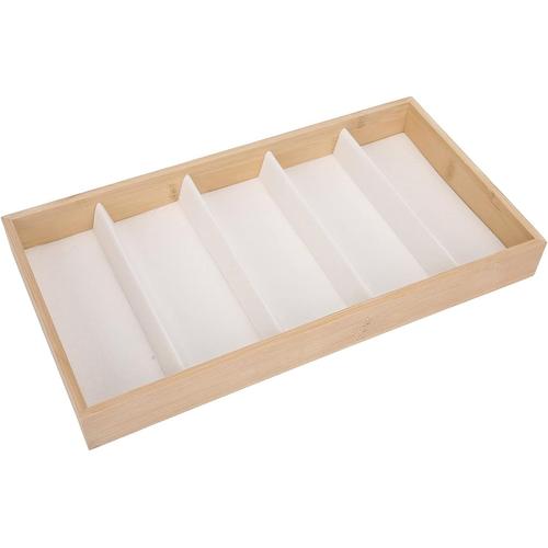 Boîte de Rangement de Lunettes, Lunettes de Soleil de Protection en Bois, Accessoire de Rangement, Organisateur de Caisse de Tiroir D'affichage de Lunettes de Soleil et(blanc)