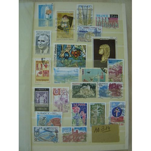 Ad 314 // Lot Timbres Obliteres France 1975 À 1977