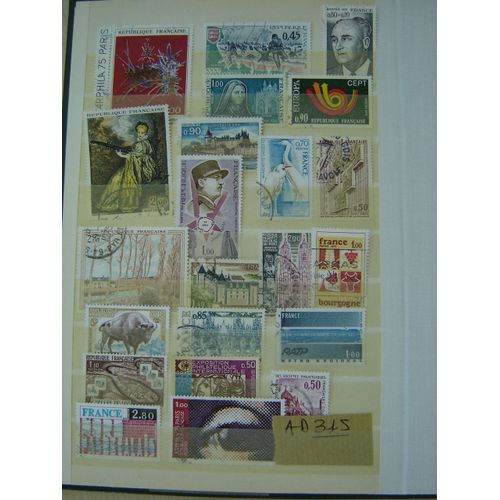 Ad 315 // Lot Timbres Obliteres France 1973 À 1975