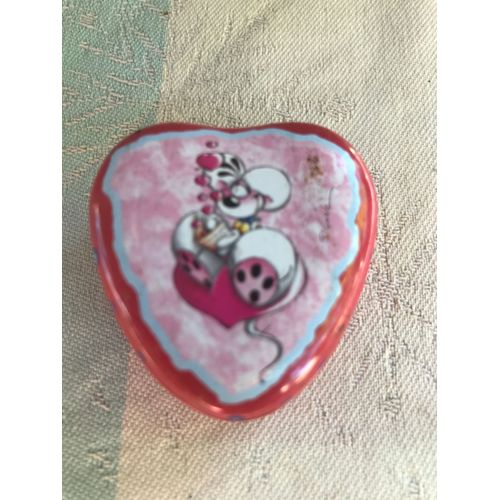 Diddl- Mini Boîte En Métal Coeur