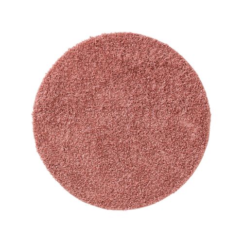 Benuta Essentials Tapis À Poils Longs Soho Rose Diamètre 120 Cm Rond