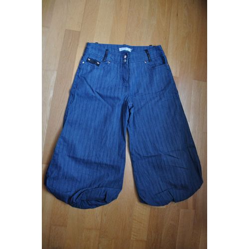 Pantacourt Jean Femme T 38 Marque Cache Cache Tbe
