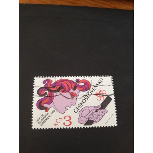 Timbre Tchécoslovaquie Olympiques Montréal 1978 Tp18