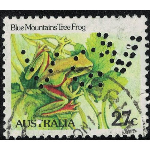 Australie 1983 Oblitéré Used Animal Grenouille Litoria Ranoidea Citropa Blue Mountains Tree Frog Su