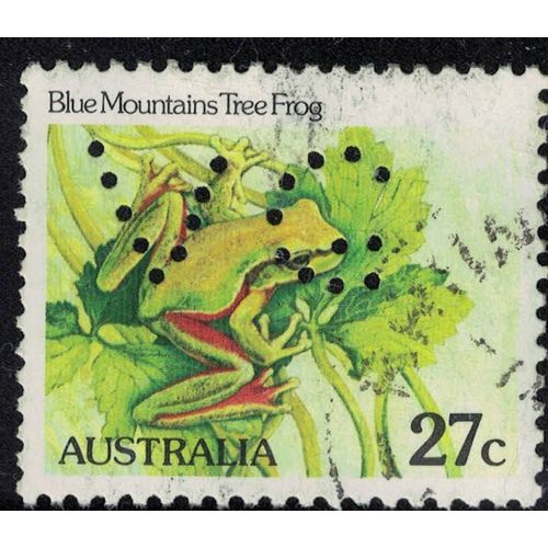 Australie 1983 Oblitéré Used Animal Grenouille Litoria Ranoidea Citropa Blue Mountains Tree Frog Su