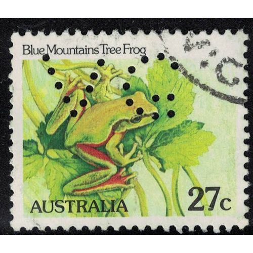 Australie 1983 Oblitéré Used Animal Grenouille Litoria Ranoidea Citropa Blue Mountains Tree Frog Su