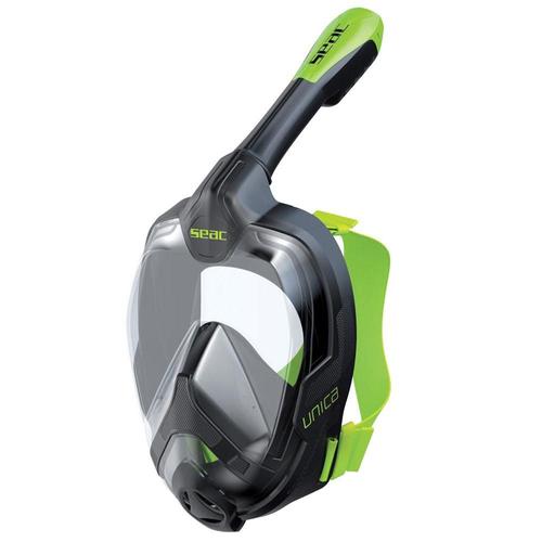 Masque De Snorkeling Unica Adulte Seac Sub - Couleur - Noir/Lime