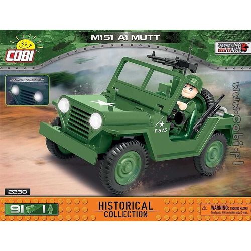 4 X 4 M151 A1 Mutt - Vietnam - 91 Pièces - 1 Figurine Cobi