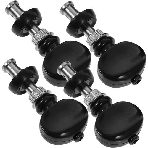 Noir Noir 4 Pièces De Ficelle Mécaniques Plaquées Clés Daccordage Accordeurs De Guitare Classique Chevilles Pour Cordes De Guitare