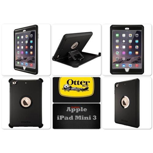 Coque Anti Choc Otterbox Defender Pour Ipad, Couleur: Noir, Smartphone: Ipad Mini 1/2/3