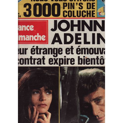 France Dimanche / 22-02-1992 N°2373 : Vanessa Paradis / Florent Pagny (3/4p) - Liz Taylor (1p)