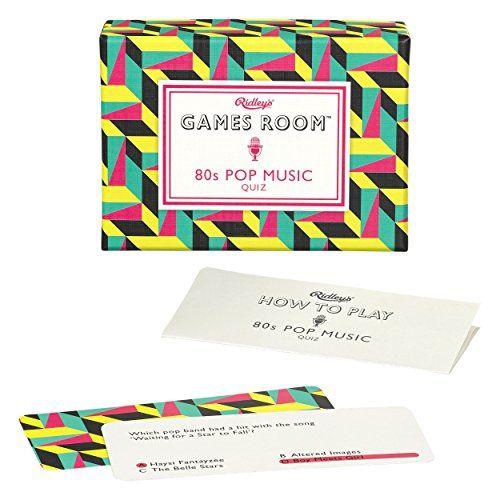 Ridleys 80s Pop Music Quiz Card Game For Kids And Adults