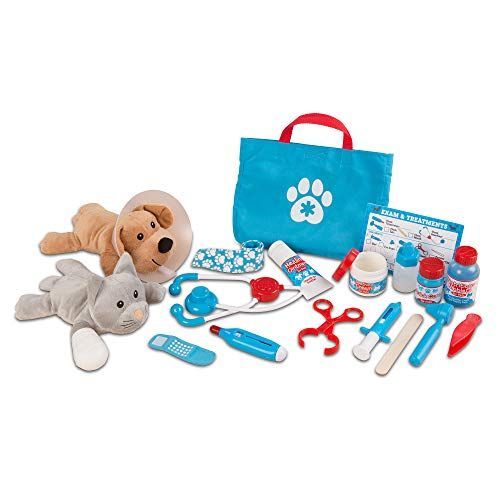 Melissa & Doug Examine & Treat Pet Vet Play Set - The Original (24 Pieces Great Gift For Girls And Boys - Kids Toy Best For 3 4 5 Year Olds And Up)