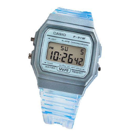Casio Montre Bleu Digital Mixte Casio Collection F-91ws-2ef
