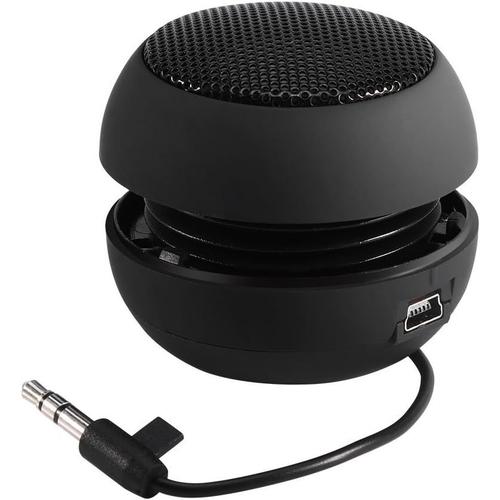 Haut-Parleur Portable sans Fil,Bluetooth Mini Haut-Parleur avec 3.5mm Audio Mic,HD Basse Puissante,alimenté par USB,pour Iphone Ipad Tablet PC Portable dans Office & Travel -2 Couleurs(Noir)