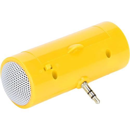 Haut-parleurs Portables Docks, Mini Haut-Parleur Stéréo avec Prise Jack 3,5 Mm Haut-Parleur Portable sans Fil Enfichable pour Téléphones Mobiles et Tablettes (Jaune)