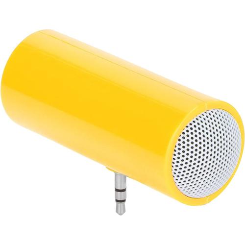 Haut-Parleur Portable, Prise Jack 3,5 Mm Stéréo alimenté par Batterie sans Fil, Mini Haut-Parleur Portable pour Téléphones Portables et Tablettes, Cadeau de Noël (Jaune)