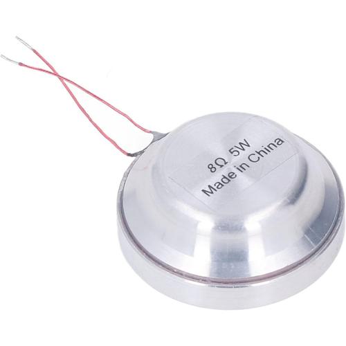 Haut-parleur de Résonance, Haut-parleur de Vibration des Basses Bonne stabilité Haute sensibilité Diaphragme sans Papier 35 Mm Rond Unidirectionnel Toutes Fréquences pour Lecteur CD MP3 MP4 (8¿ 5W)