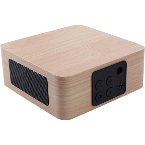 Haut-parleurs Bluetooth rétro en bois 6 W HIFI sans fil double haut-parleur surround 3D mini chargement USB