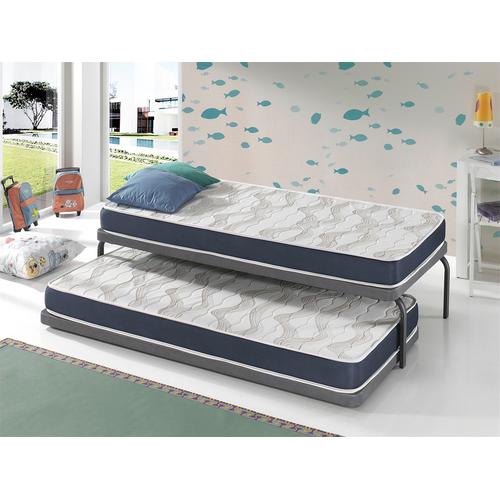 Matelas Lot 2 Ergo Confort 90x190 Epaisseur 14 Cm ¿ Rembourrage Super Soft - Juvenil ¿ Ideal Pour Les Lits Gigognes