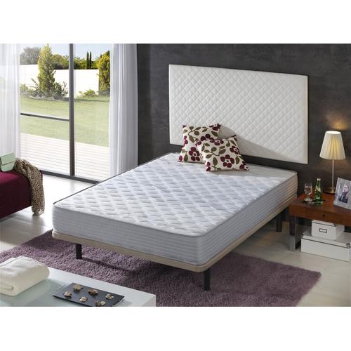 Matelas 135x190 Nirvana Epaisseur 16 Cm - Mousse Supersoft ¿ Gris Clair ¿ Technologie Airfresh