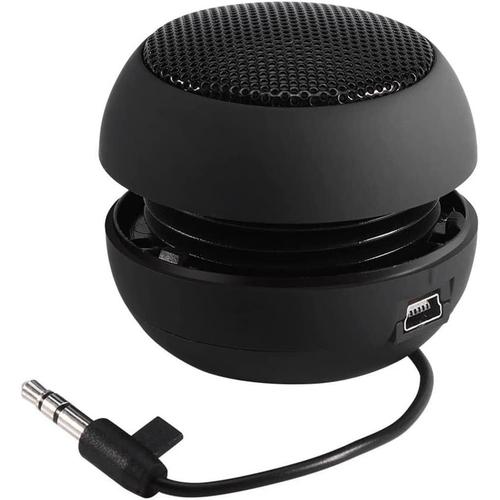 Mini haut-parleur portable de voyage avec câble audio de 3,5 mm basse tension batterie intégrée haut-parleur rétractable pour