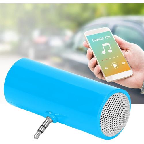 Mini Haut-Parleur Portable sans Fil avec qualité Sonore Claire, Petite Taille et Poids Léger pour Smartphones, Tablettes, Ordinateurs Portables, PC, MP3 et MP4. (Bleu)