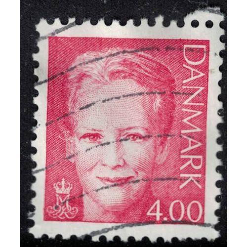 Danemark 2000 Oblitéré Used Queen Margrethe Ii Reine Lilas Rouge 4 Krone Danois Su
