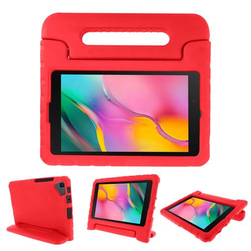 Coque Galaxy Tab A 8.0 2019 Protection Antichoc Poignée-Support Enfant Rouge