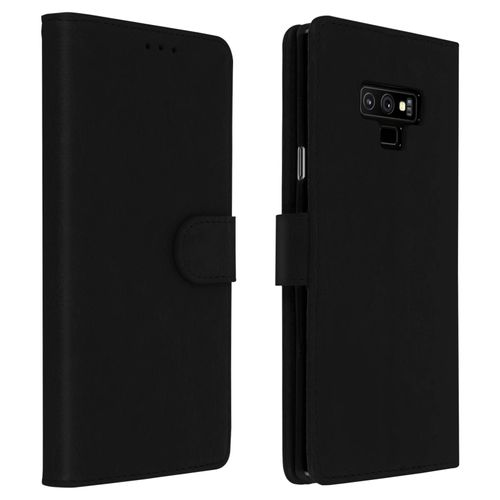 Housse Samsung Galaxy Note 9 Étui Porte-Cartes Fonction Support Noir
