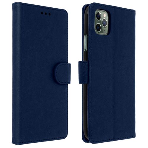 Étui Apple Iphone 11 Pro Max Housse Porte-Cartes Fonction Support Bleu Nuit