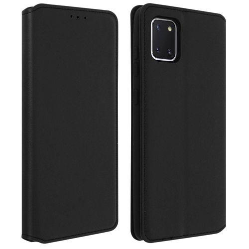 Housse Samsung Galaxy Note 10 Lite Étui Folio Portefeuille Fonction Support Noir
