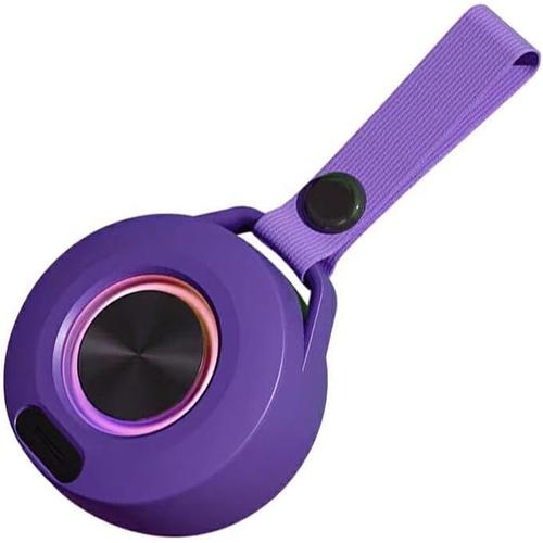 Haut-Parleur RGB sans Fil Mini Haut-parleurs légers compatibles Bluetooth Salle de Bains Haut-Parleur Suspendu étanche pour, Violet