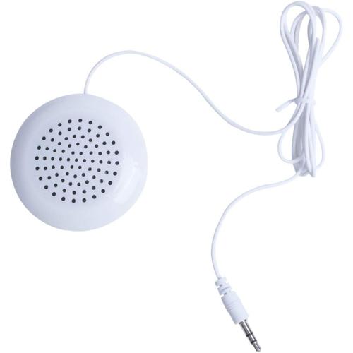 Enceinte portable 3,5 mm pour lecteur MP3/MP4/CD/téléphone Blanc