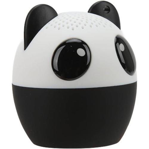 Enceinte Animale Sans Fil Connexion Sans Fil Adorable Animal Enceinte Sans Fil, Pilote Audio 3W pour Tablette pour Smartphone (Panda)