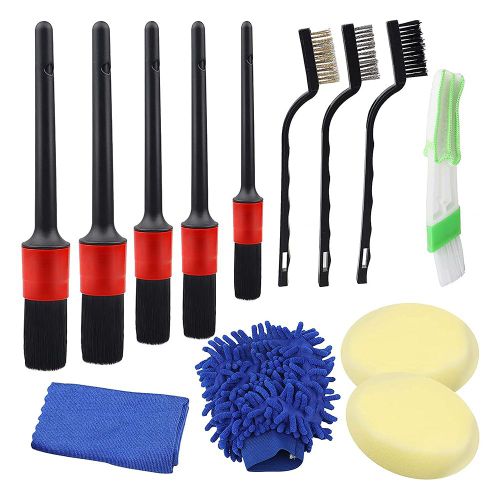 Ensemble De Brosses De Nettoyage De Voiture, 13 Pièces, Épurateur De Jantes De Pneus, Évent