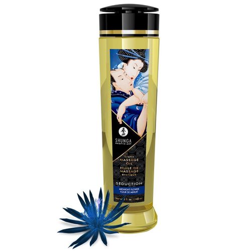 Huile De Massage Seduction Saveur Fleur De Minuit - 240 Ml Shunga Erotic Art 