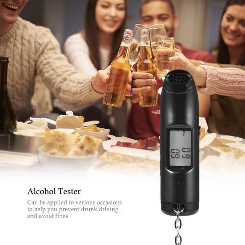 Testeur D'alcoolémie Avec Chargeur Usb, Dispositif Numérique De Détection D'alcoolémie, Analyseur D'haleine, Détecteur Lcd Rétro-Éclairé