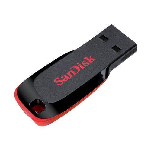 SanDisk Cruzer Blade - Clé USB - 128 Go - USB - noir, rouge