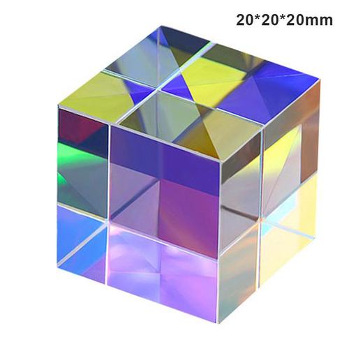 Cubes de verre optique, prisme à Dispersion rvb, spectre de lumière physique, modèle éducatif, photographie en plein air, meilleur accessoire