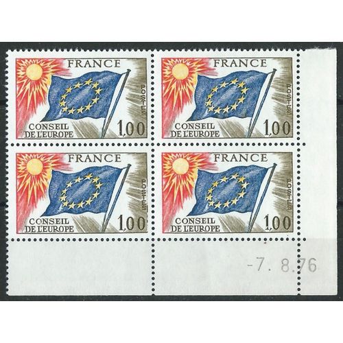 Coin Daté Conseil De L'europe Drapeau N° 49 Neuf** 7 Aout 1976
