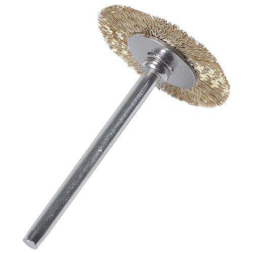 Brosse métallique en laiton, 10 pièces, brosse ronde, disque, tasse, brosse 25MM pour Dremel