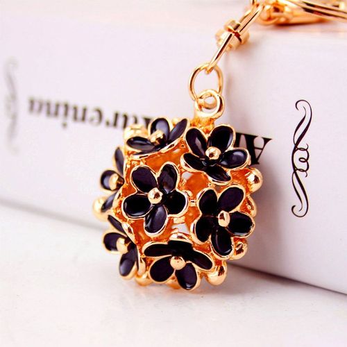 Porte Clés Chic Ajouré En Métal K296, À La Mode, Pour Porte Monnaie, Sac, Boucle, Pendentif, Fleur, Pour Voiture, Nouveau