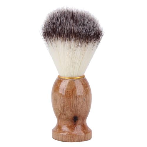 Brosse De Rasage Pour Salon De Coiffure Pour Hommes, Poils De Blaireau, Nettoyage Du Visage Et De La Barbe