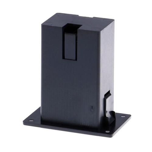 Boîte De Support De Batterie 1pc, Boîtier De Compartiment Couvercle De Micro Guitare Basse Noir