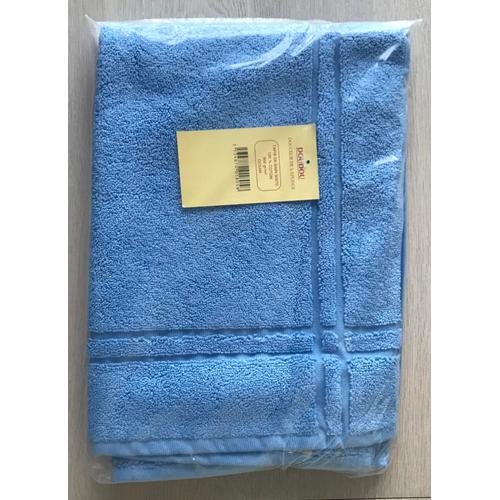 Tapis De Bain Doudou 100 % Coton 50 X 70 Cm 900 Gr/M2 Coloris Océan