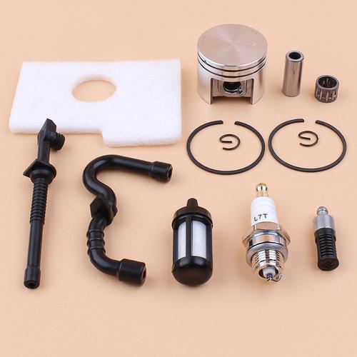 38MM PISTON KIT & filtre à Air ligne de mazout tuyau de Tube pour STIHL 018 MS180 MS 180 tronçonneuse remplacer 1130 030 2004, 1130 124 0800