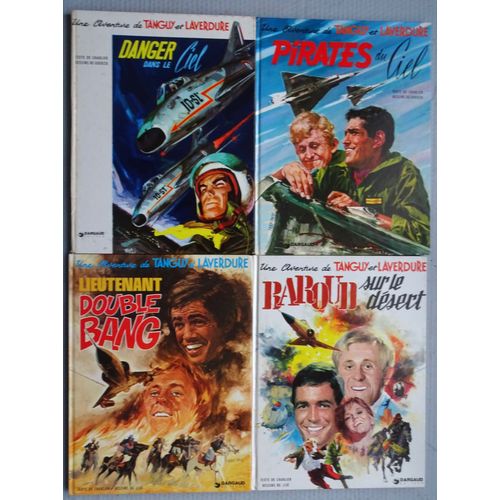 4 Aventures De Tanguy Et Laverdure (2 Dessinées Par Uderzo Et 2 Par Jijé): *Danger Dans Le Ciel *Pirates Du Ciel *Lieutenant Double Bang *Baroud Sur Le Désert
