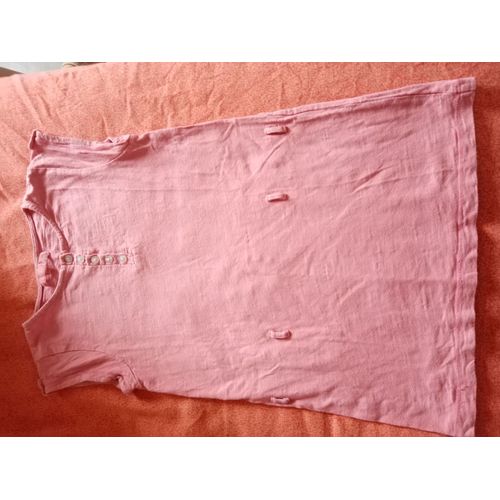T Shirt Tunique Rose 8 Ans Lisa Rose