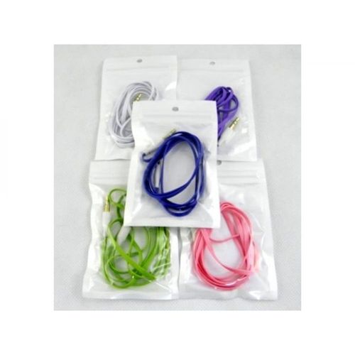 Câble Audio Mini Jack Male Male Hifi Stereo Plat 1 Mètre 2 Couleurs Violet